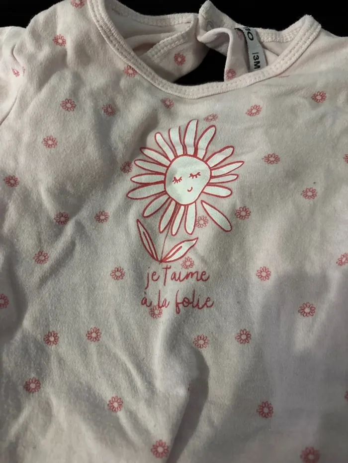 Pyjama fin bébé fille 3 mois - photo numéro 2