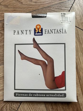 Collants résille gris