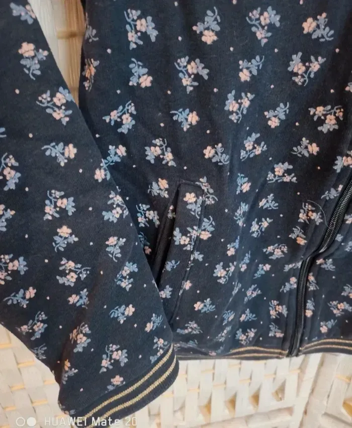 💕Jolie veste molleton style bomber verbaudet fille 12ans 💕 - photo numéro 5