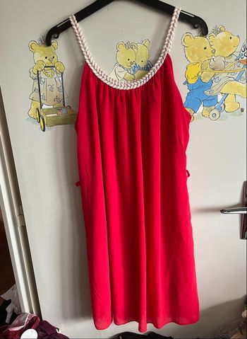 Robe rouge à bretelles, taille unique, boutique indépendante 