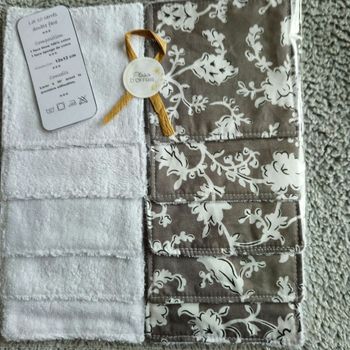 10 lingettes lavables 12x12 cm 