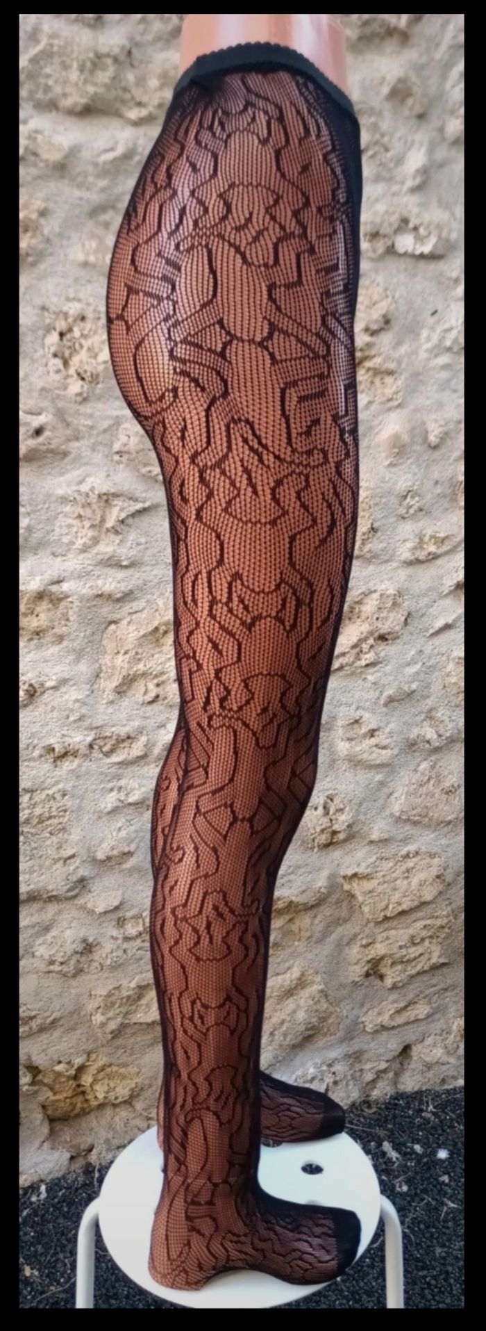 Collant résille motif fantaisie - photo numéro 4