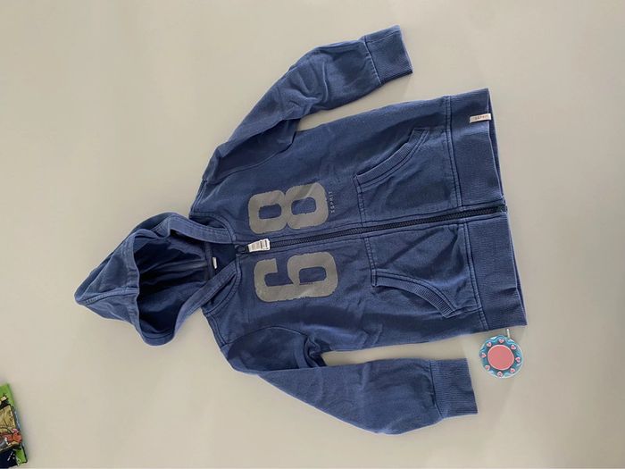 Gilet capuche zip bleu Esprit 5 ans - photo numéro 3