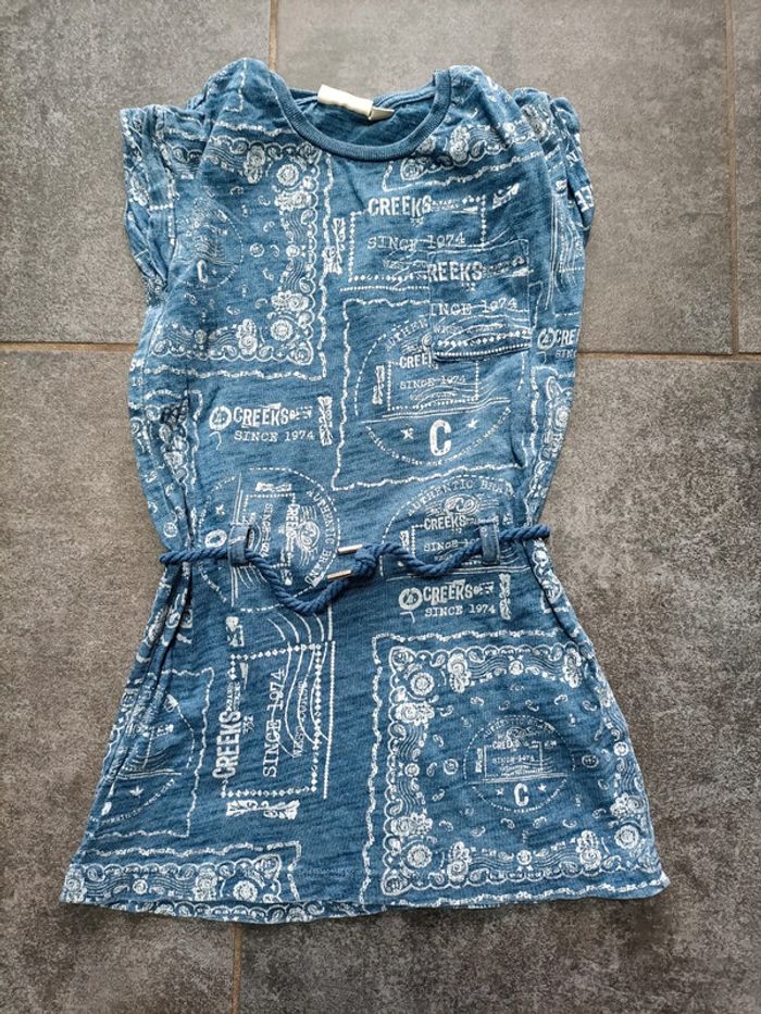 Robe effet vieux jeans