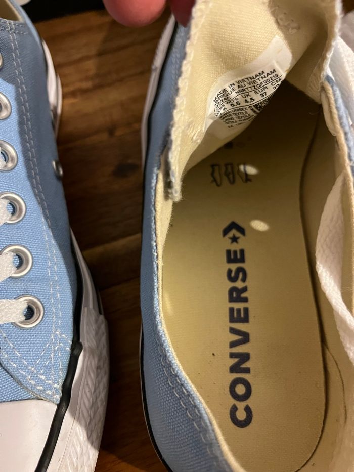 Converse bleu clair T37 - photo numéro 4