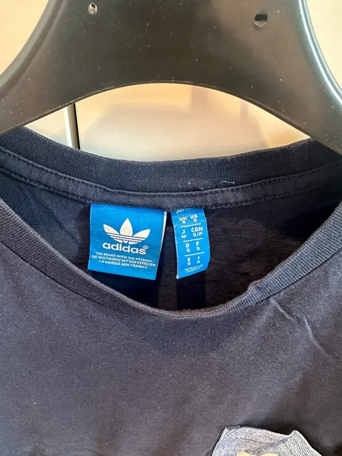 T-shirt bleu Adidas - photo numéro 2