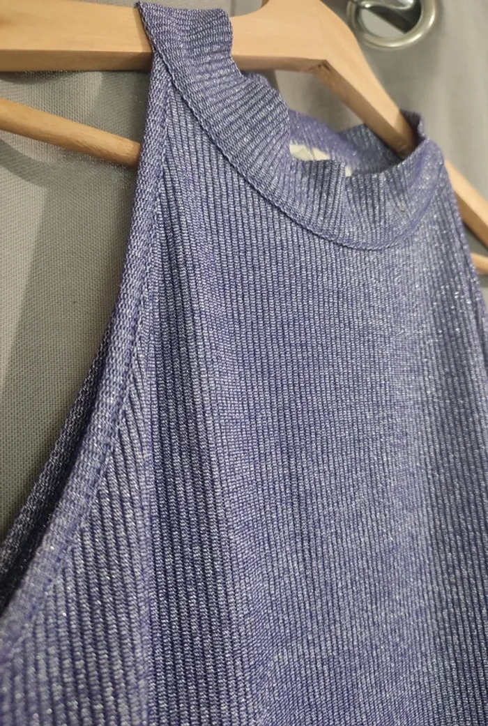 Top violet à paillettes 🌸 Grain de malice