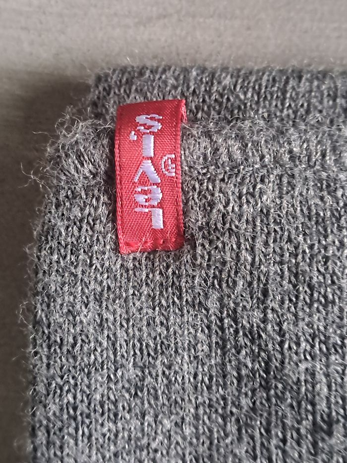 Écharpe mixte grise Levi's - photo numéro 2