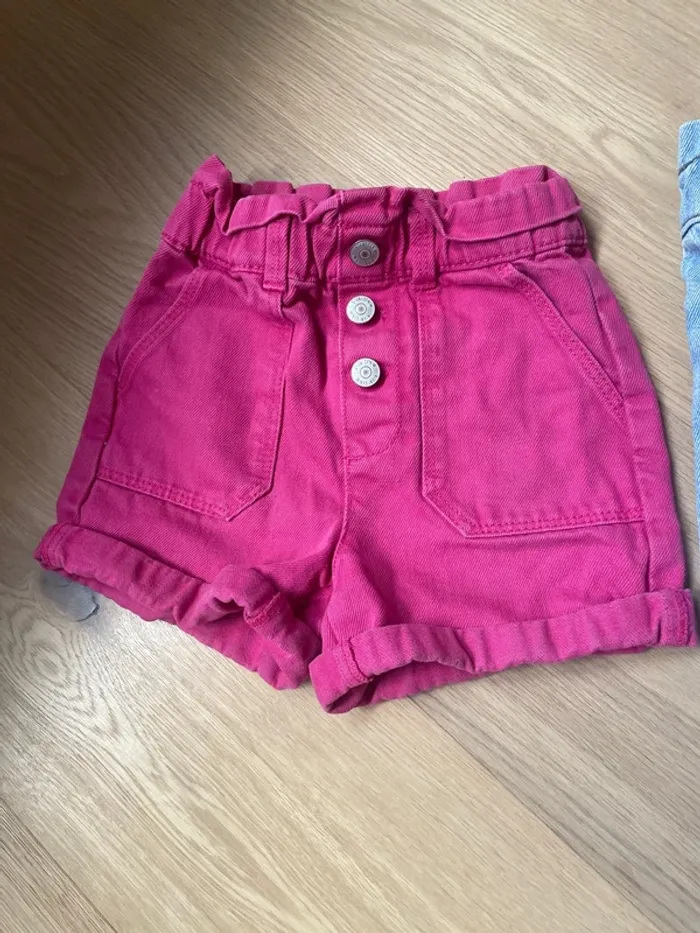 Lot de shorts jean bleu et rose Kiabi 4 ans - photo numéro 3