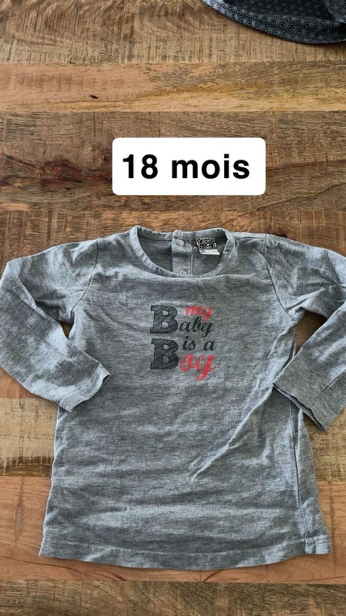 T shirt manches longues 18 mois