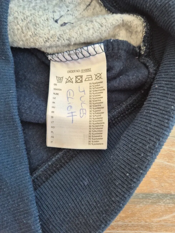 Gilet zip marine taille 3/4 ans - photo numéro 4