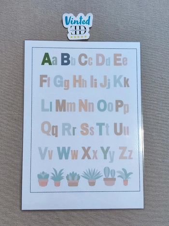 Fiche A4 alphabet