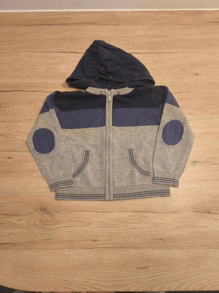 Gilet zippé 18/24 mois