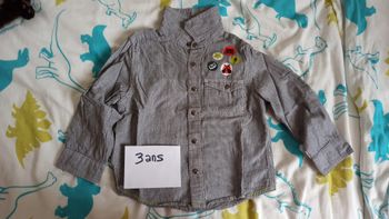 Chemise manches longues 3 ans