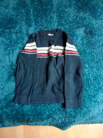 Pull bleu marine blanc rouge Orchestra 6 ans