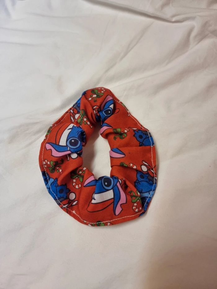 Chouchou scrunchies stitch Noël - photo numéro 2
