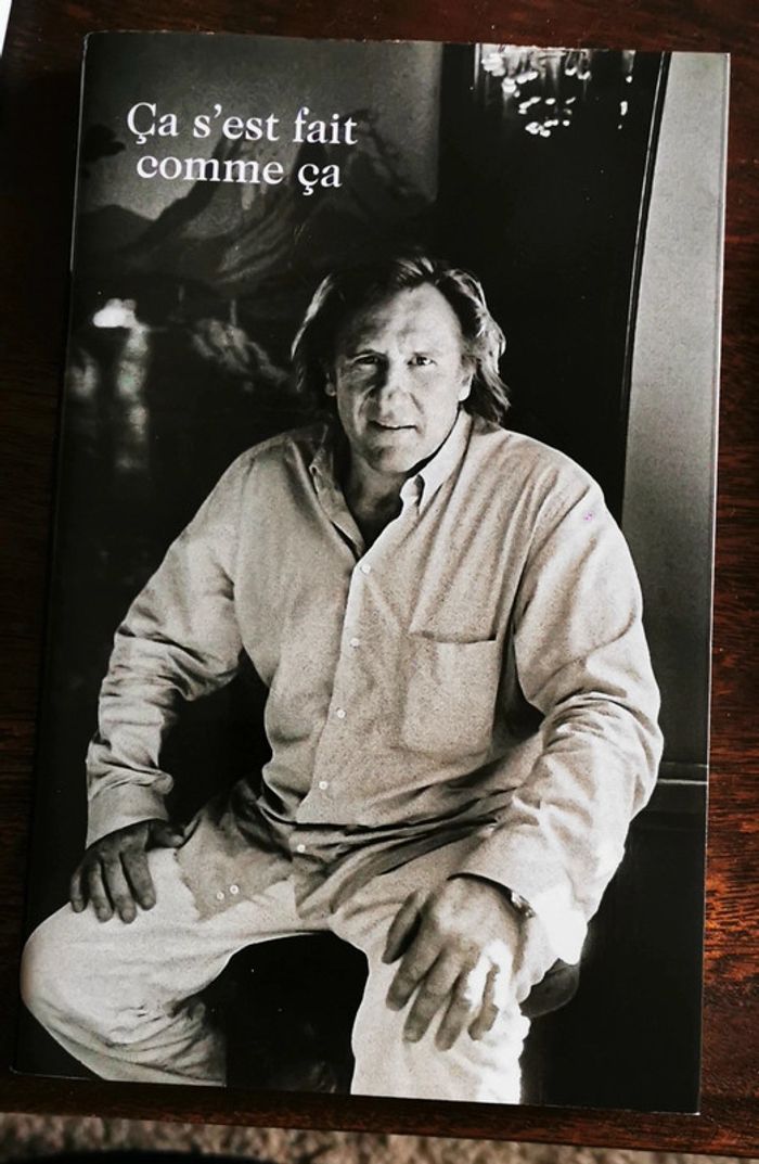 Livre "Ça s'est fait comme ça" Depardieu