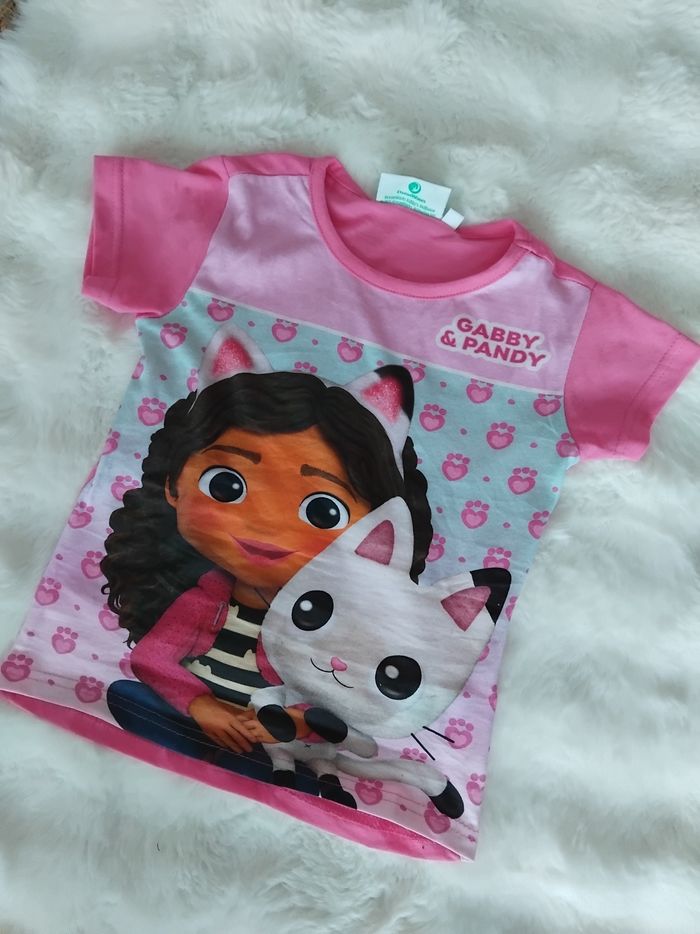 Tee-shirt fille Gabby’s Dollhouse neuf 2 ans