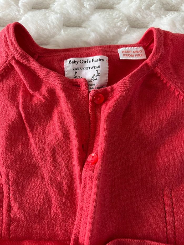 Boléro corail fille Zara 2-3ans - photo numéro 2