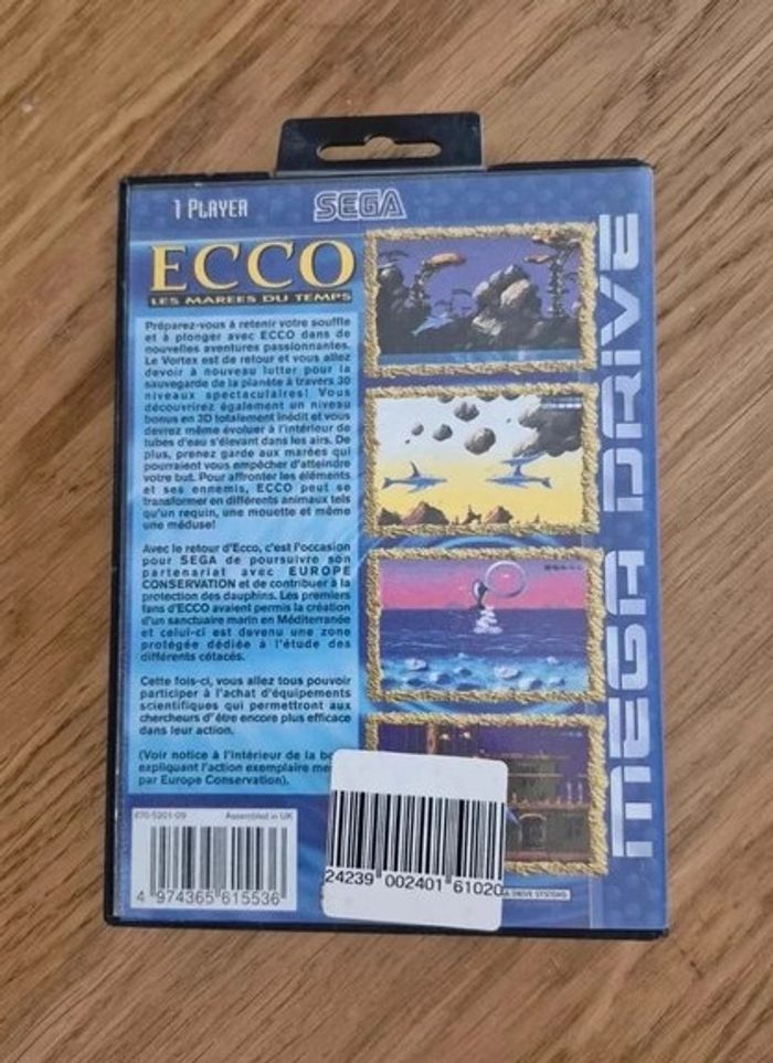 Ecco: Les marées du temps jeu Sega Mega Drive complet version PAL Exc+ - photo numéro 3