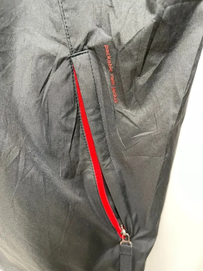 Adidas Climaproof Waterproof Raincoat Jacket Mens Medium Full Zip Long Sleeve Black - photo numéro 3
