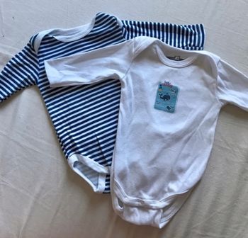 Lot 2 bodies pommette 3 mois