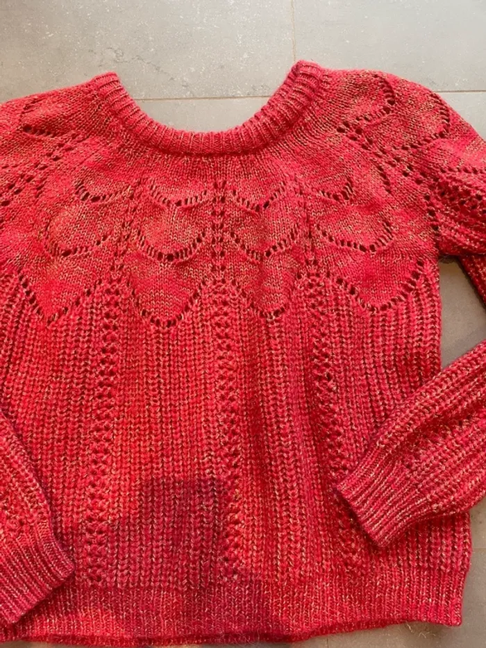 Pull hiver laine brillante et semi transparent - photo numéro 4
