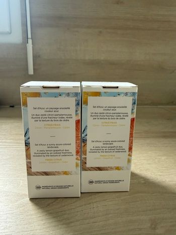 Lot 2 eaux de parfum sel d’azur Yves rocher neuf 