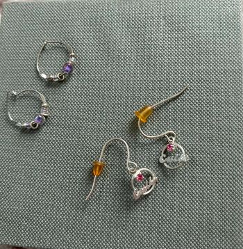 Lot de 2 paires de Boucles d’oreilles