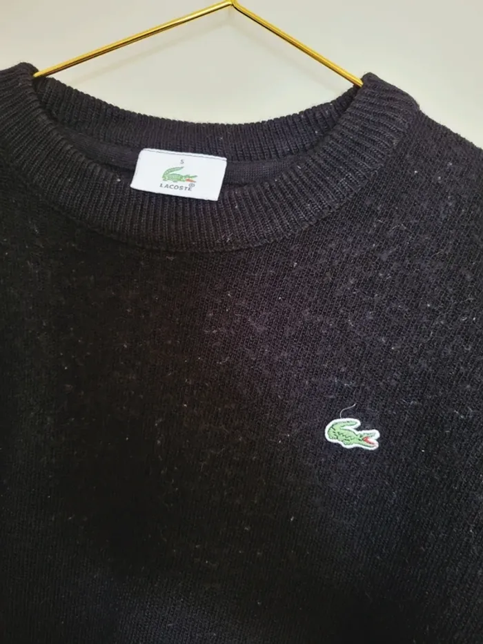 Pull noir Lacoste - photo numéro 4