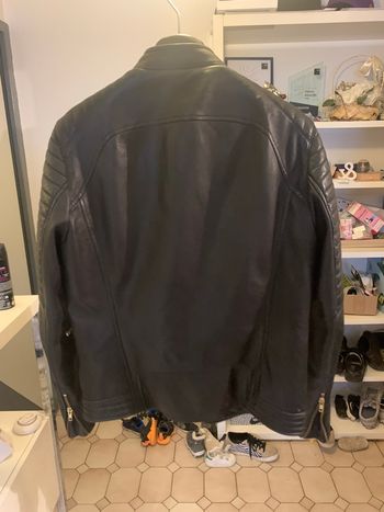 Blouson cuir Serge Pariente