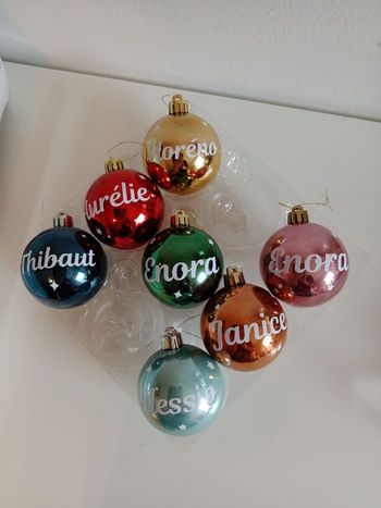 Boule de Noël personnalisé