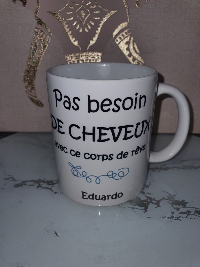 Mug humour chauve
