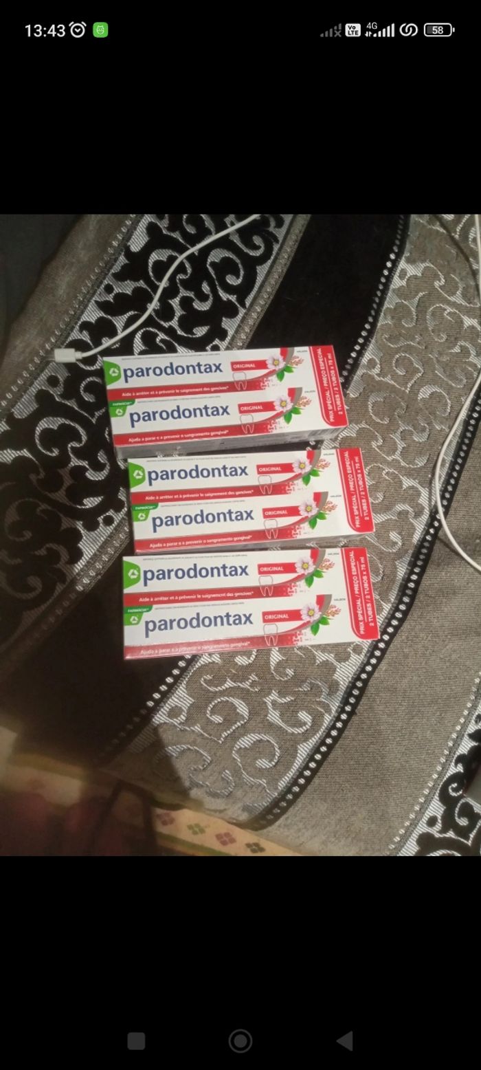 3 lot de 2 tubes dentifrice parodontax