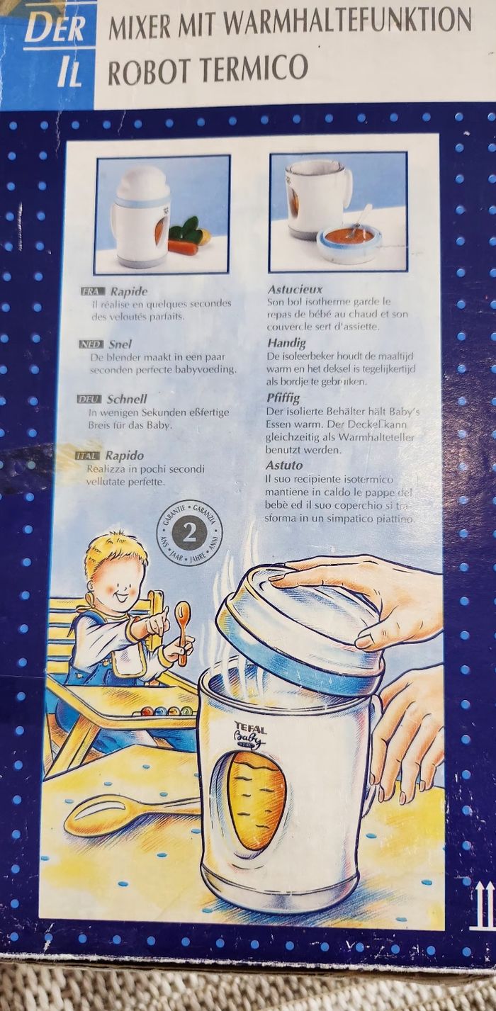 Mixeur Blender Garde au chaud Tefal Baby - photo numéro 3