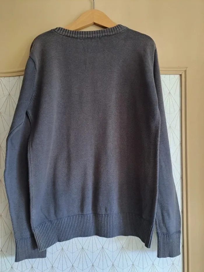 Pull garçon NKY gris 10 ans étiquette compo coupée be - photo numéro 5