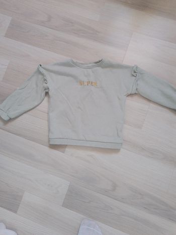 Sweat verte clair Vertbaudet 4 ans