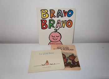 Lot de 3 livres pour les touts petits : Bravo Bravo - Le Petit Frère - Moi aussi je veux maman