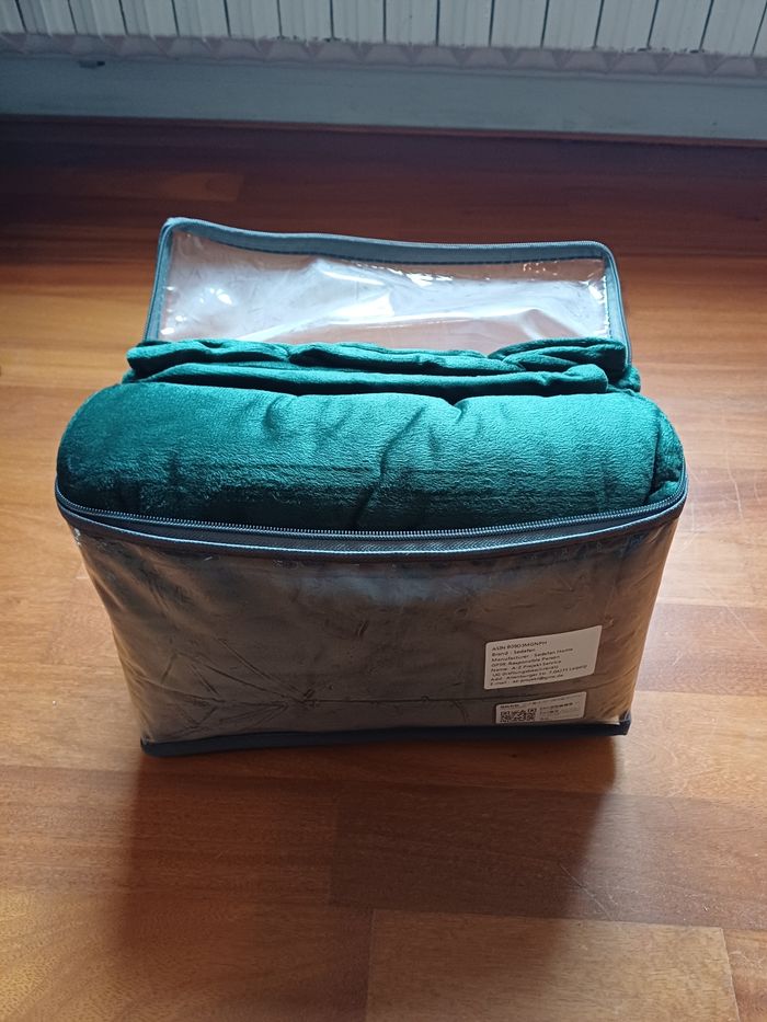 Housse de couette et Taies d'oreiller en Flanelle (vert impérial)