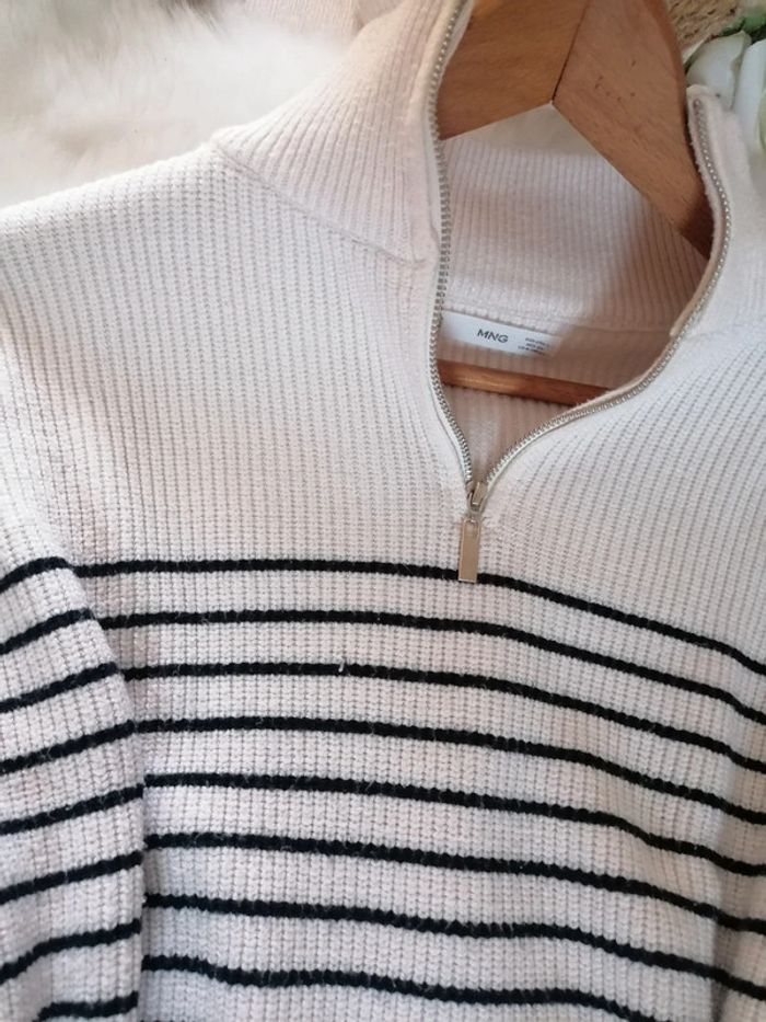 Pull à rayure Mango TAILLE s - photo numéro 2