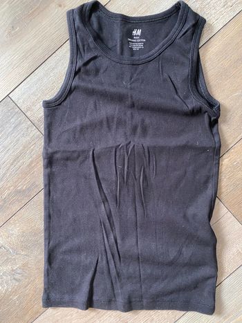 Débardeur Marcel noir H&M 8-10 ans