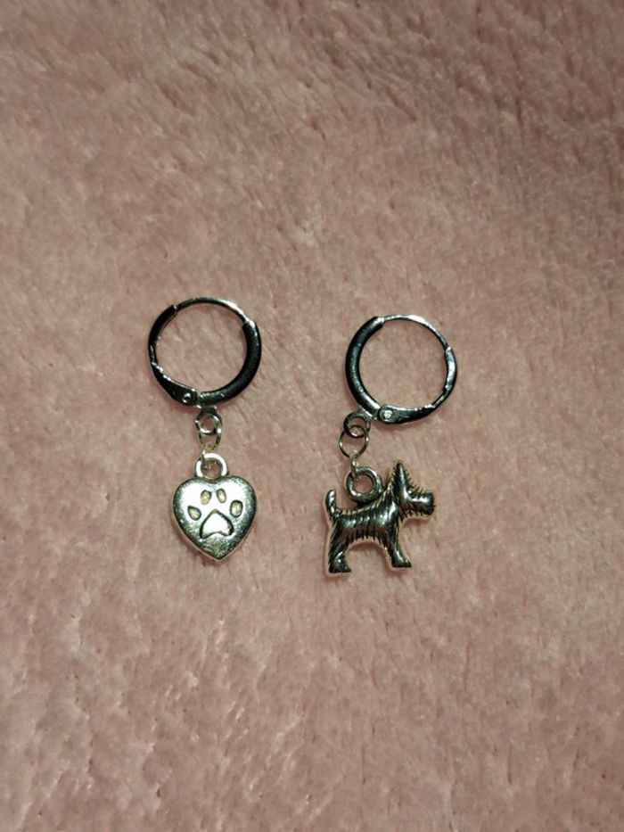 Boucles d'oreilles chien - photo numéro 4
