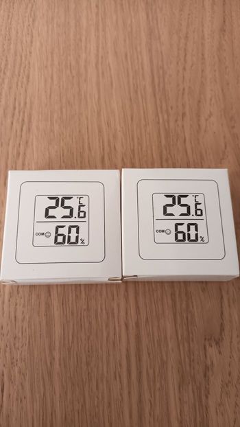 Lot de 2 mini thermomètre d'intérieur neuf 