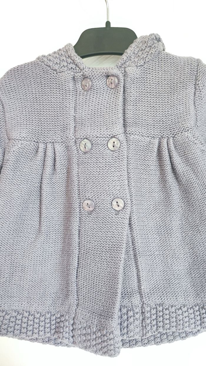 Manteau mauve obaibi 6 mois - photo numéro 6