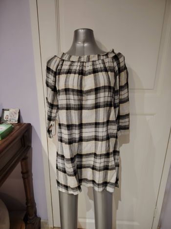 Robe courte à carreaux zara taille M 38 