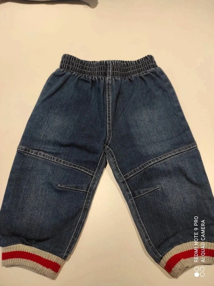 Pantalon jeans 12 mois tbe