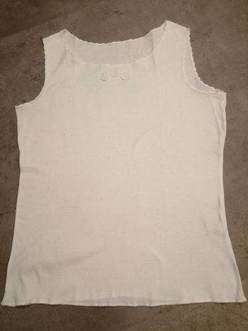 Débardeur brodé blanc Ray Tiss