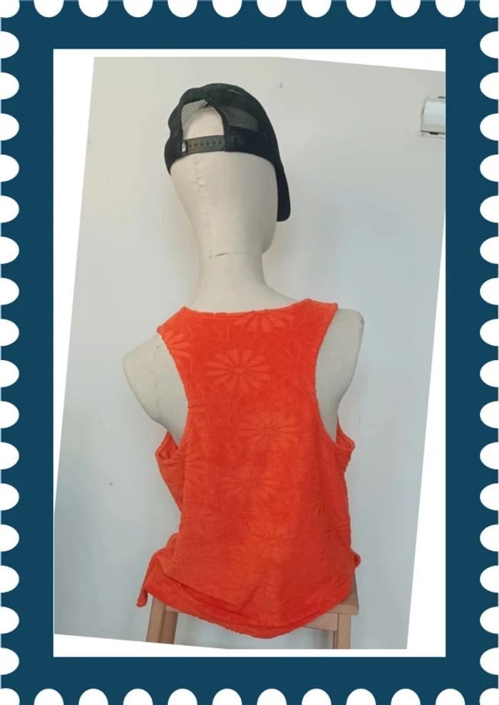 Débardeur orange Promod taille M - photo numéro 3