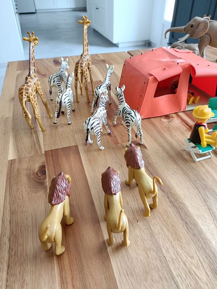 Playmobil 3532 3413 Tente Jeep Ngorongoro Safari Vintage Klicky Gros