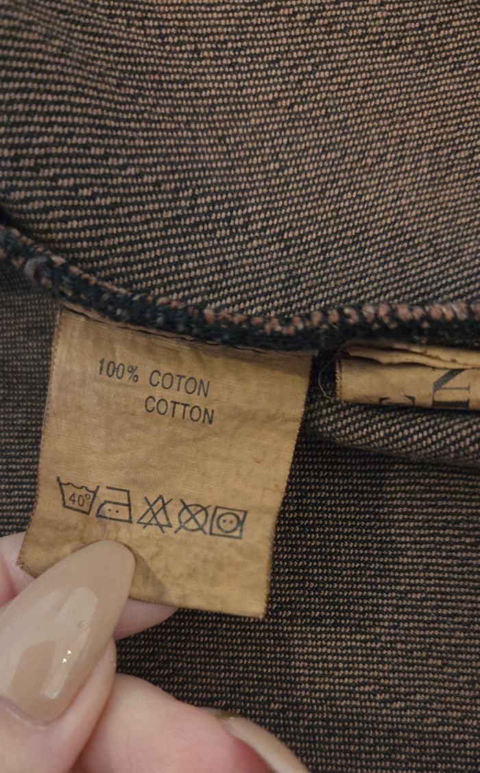 FRANCK L. PARIS – Veste Denim Noir & Rouge à Franges – Taille M (38/40) – Excellent État - photo numéro 3